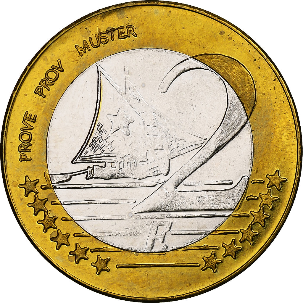 Slovenia, 2 Euro, Fantasy euro patterns, Essai-Trial, Proof, Bi-Metallic