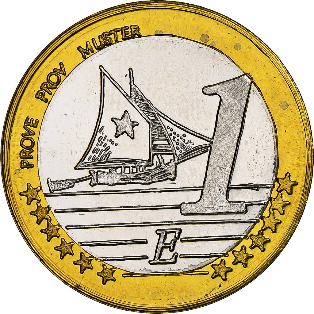 Slovénie, Euro, Fantasy euro patterns, Essai-Trial, BE, Bimétallique, FDC