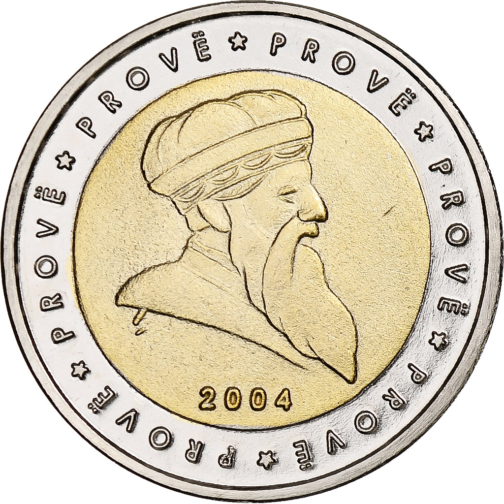 Albania, 2 Euro, Fantasy euro patterns, Essai-Trial, Proof, 2004, Bi-Metallic