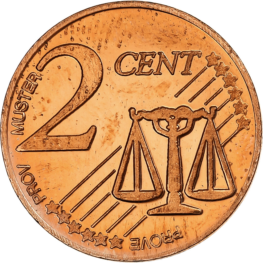 Lituanie, 2 Euro Cent, Fantasy euro patterns, Essai-Trial, BE, 2004