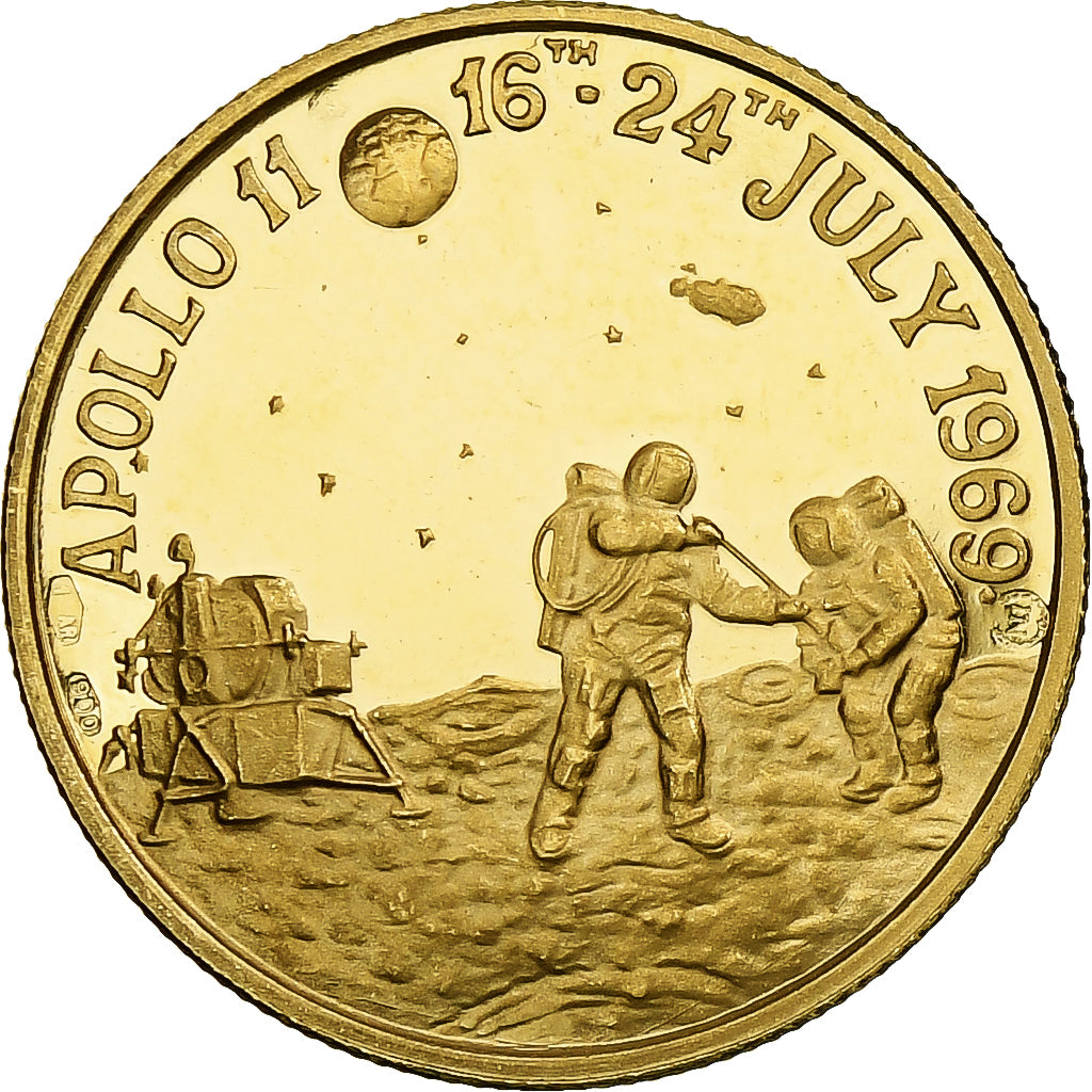 United States, Medal, Apollo 11, Armstrong, Aldrin, Collins, Gold, Proof, MS(63)