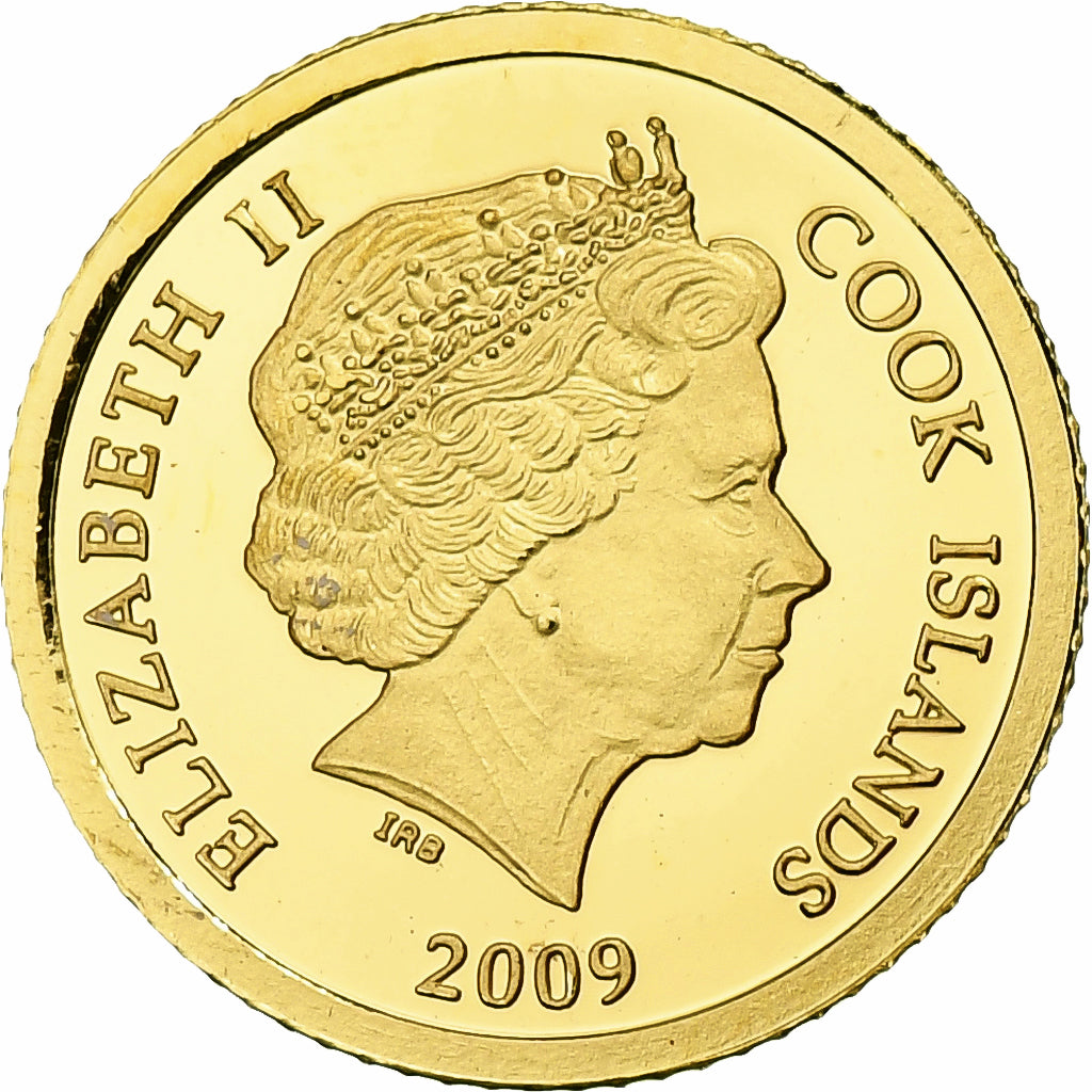 Cook Islands, Elizabeth II, 5 Dollars, Helios, 2009, Proof, Gold, MS(65-70)