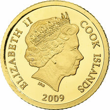 Cook Islands, Elizabeth II, 5 Dollars, Helios, 2009, Proof, Gold, MS(65-70)