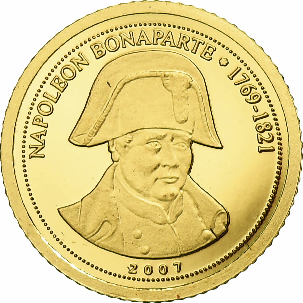Congo Republic, 1500 Francs CFA, Napoléon Bonaparte, 2007, Proof, Gold
