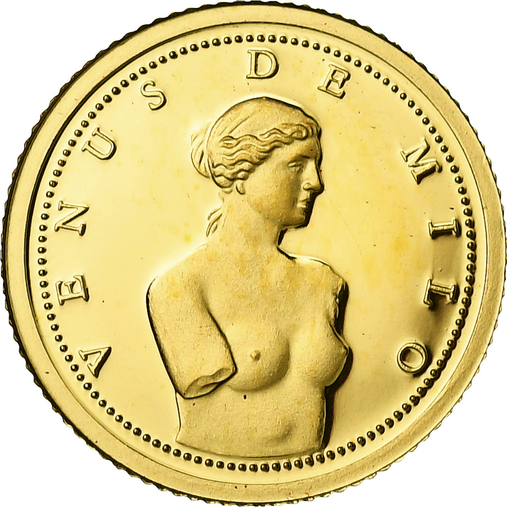 Andorra, Diner, Vénus de Milo, 2008, Proof, Gold, MS(65-70), KM:411