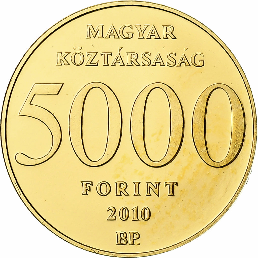 Hungary, 5000 Forint, Erkel Ferenc, 2010, Budapest, Proof, Gold, MS(65-70)