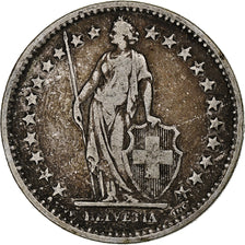 Switzerland, 2 Francs, Helvetia, 1903, Bern, Silver, VF(30-35), KM:21