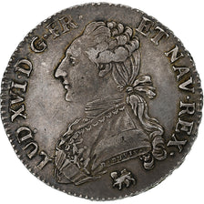 France, Louis XVI, 1/2 Ecu, 1791, Paris, 2nd semestre, léopard, Silver
