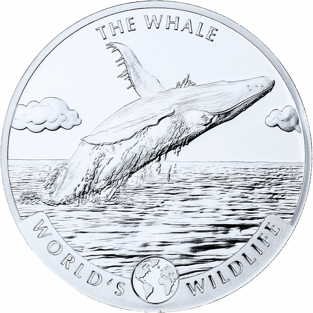 Congo Democratic Republic, 20 Francs, The Whale, 2020, Proof, Silver, MS(65-70)
