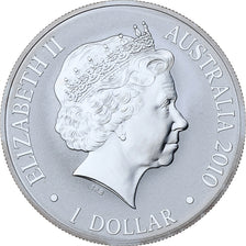 Australia, Elizabeth II, 1 Dollar, 1 Oz, Kangaroo at Sunset, 2010, Canberra