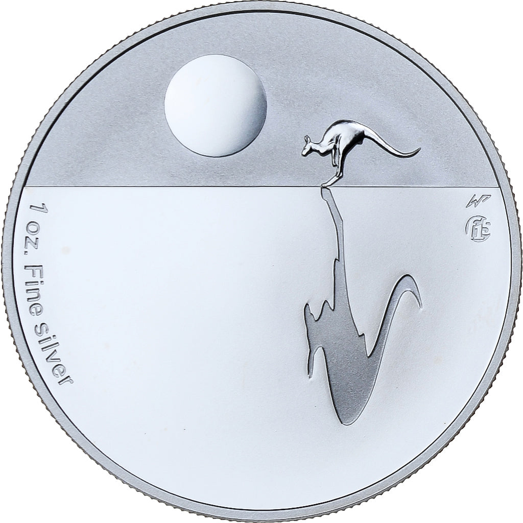 Australia, Elizabeth II, 1 Dollar, 1 Oz, Kangaroo at Sunset, 2010, Canberra