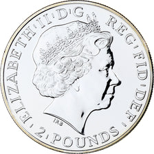United Kingdom, Elizabeth II, 2 pounds, 1 Oz, 2011, Llantrisant, BU, Silver