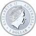 Australia, Elizabeth II, 1 Dollar, 1 Oz, Australian Kookaburra, 2011, Perth