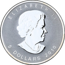 Canada, Elizabeth II, 5 dollars, 1 oz, Maple Leaf, 2010, Ottawa, Proof, Silver