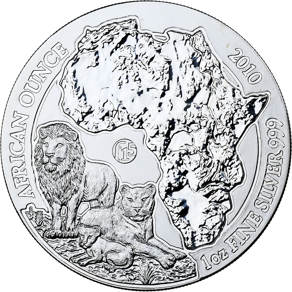 Ruanda, 50 amafaranga, 1 Oz, 2010, B.H. Mayer, PP, Silber, STGL, KM:70