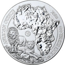 Ruanda, 50 amafaranga, 1 Oz, 2010, B.H. Mayer, PP, Silber, STGL, KM:70