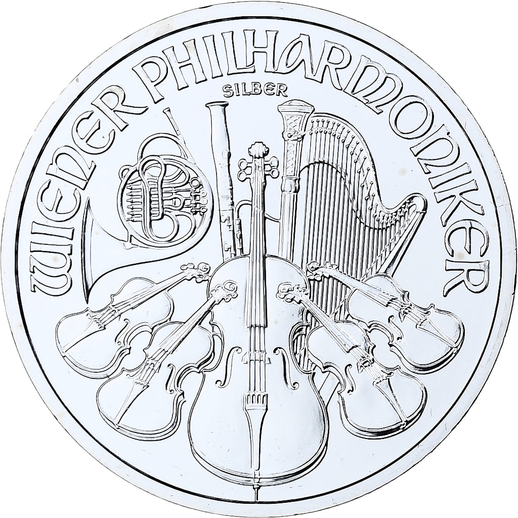Autriche, 1,50 €, 1 Oz, Orchestre philharmonique, 2010, Vienne, Argent, FDC