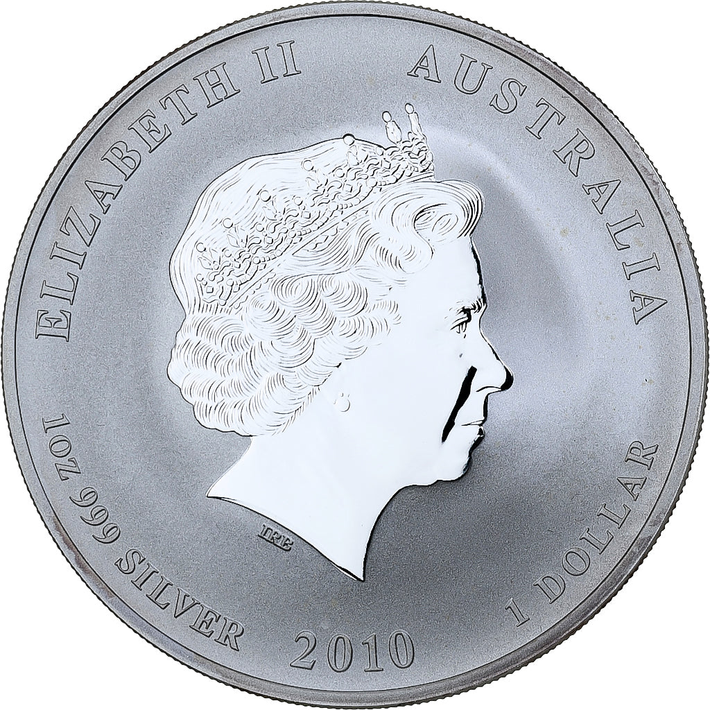 Australie, Elizabeth II, 1 Dollar, 1 Oz, Année du Tigre, 2010, Perth, BE