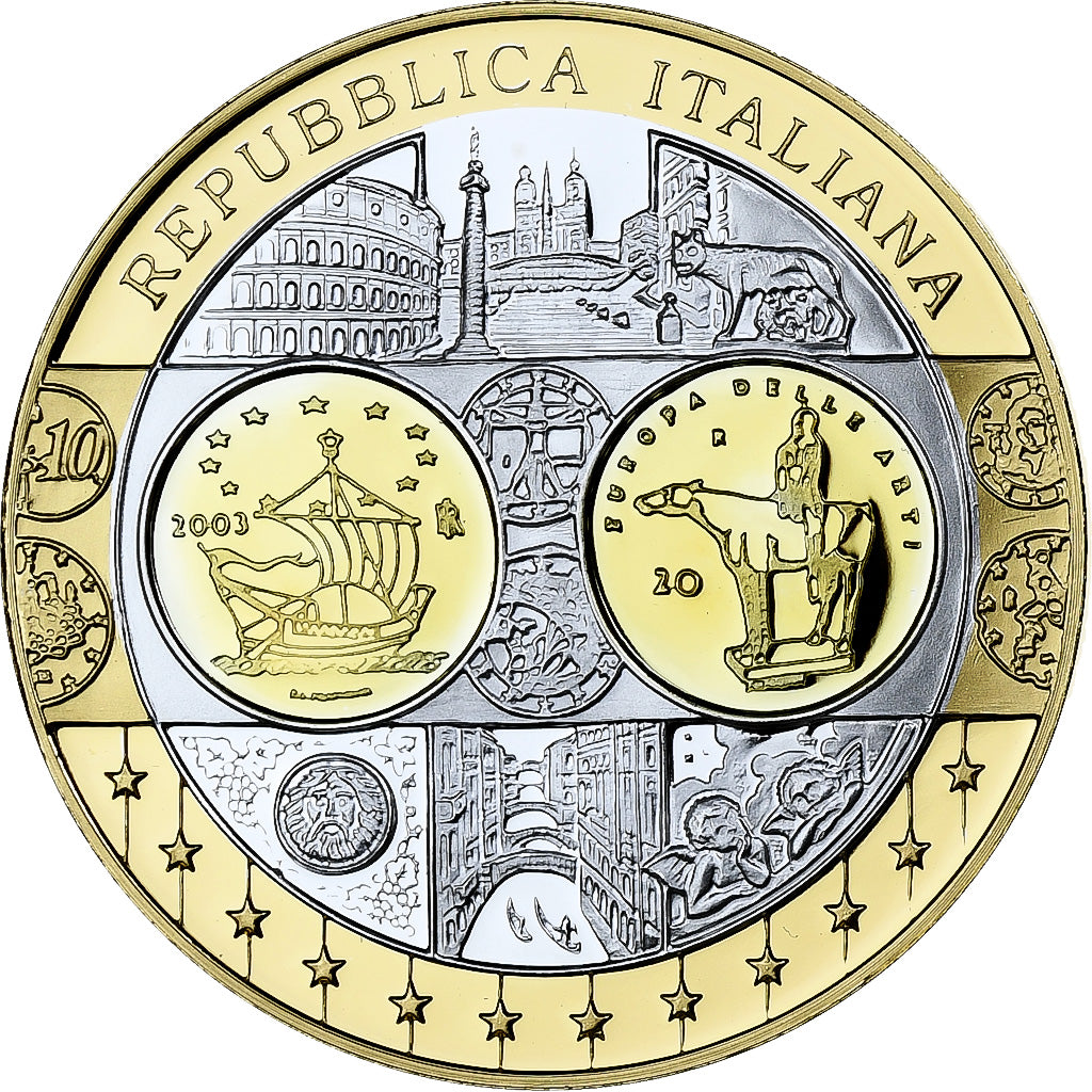 France, Médaille, Europa, Repubblica Italiana, Argent, BE, FDC
