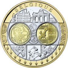 France, Medal, Europa, Belgique, Silver, Proof, MS(65-70)