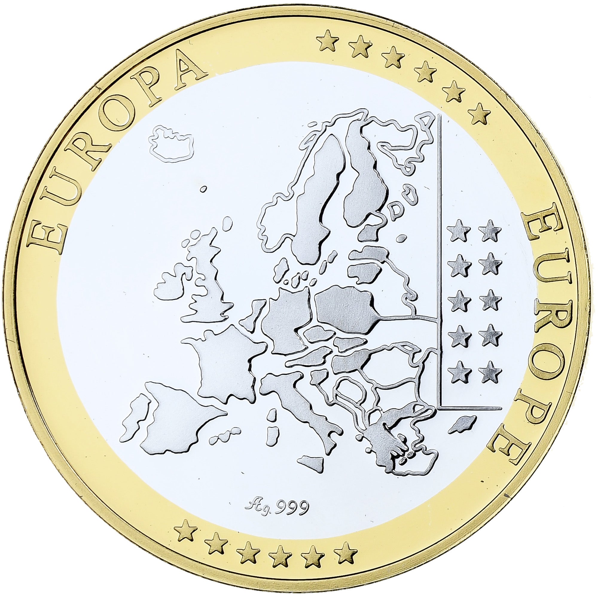 France, Médaille, Europa, République Française, Argent, BE, FDC