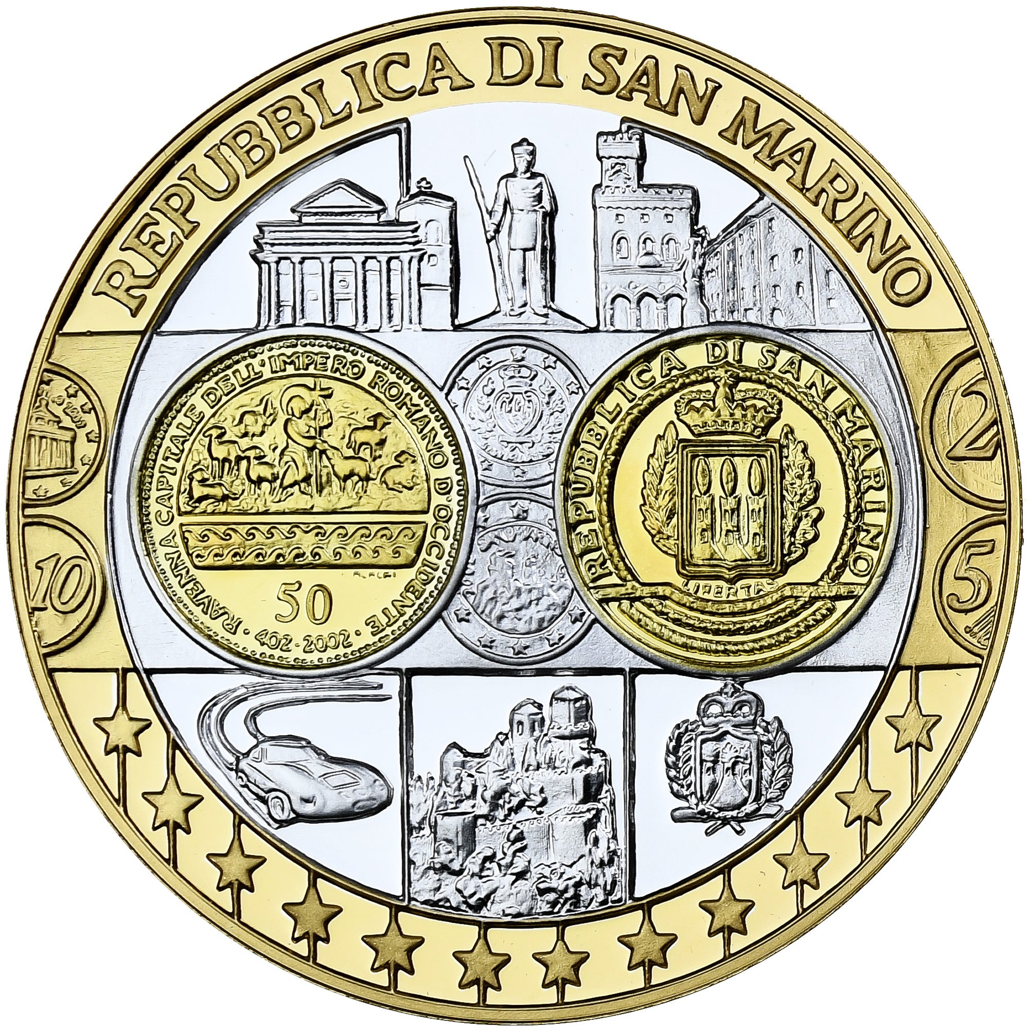 France, Médaille, Europa, Repubblica di San Marino, Argent, BE, FDC