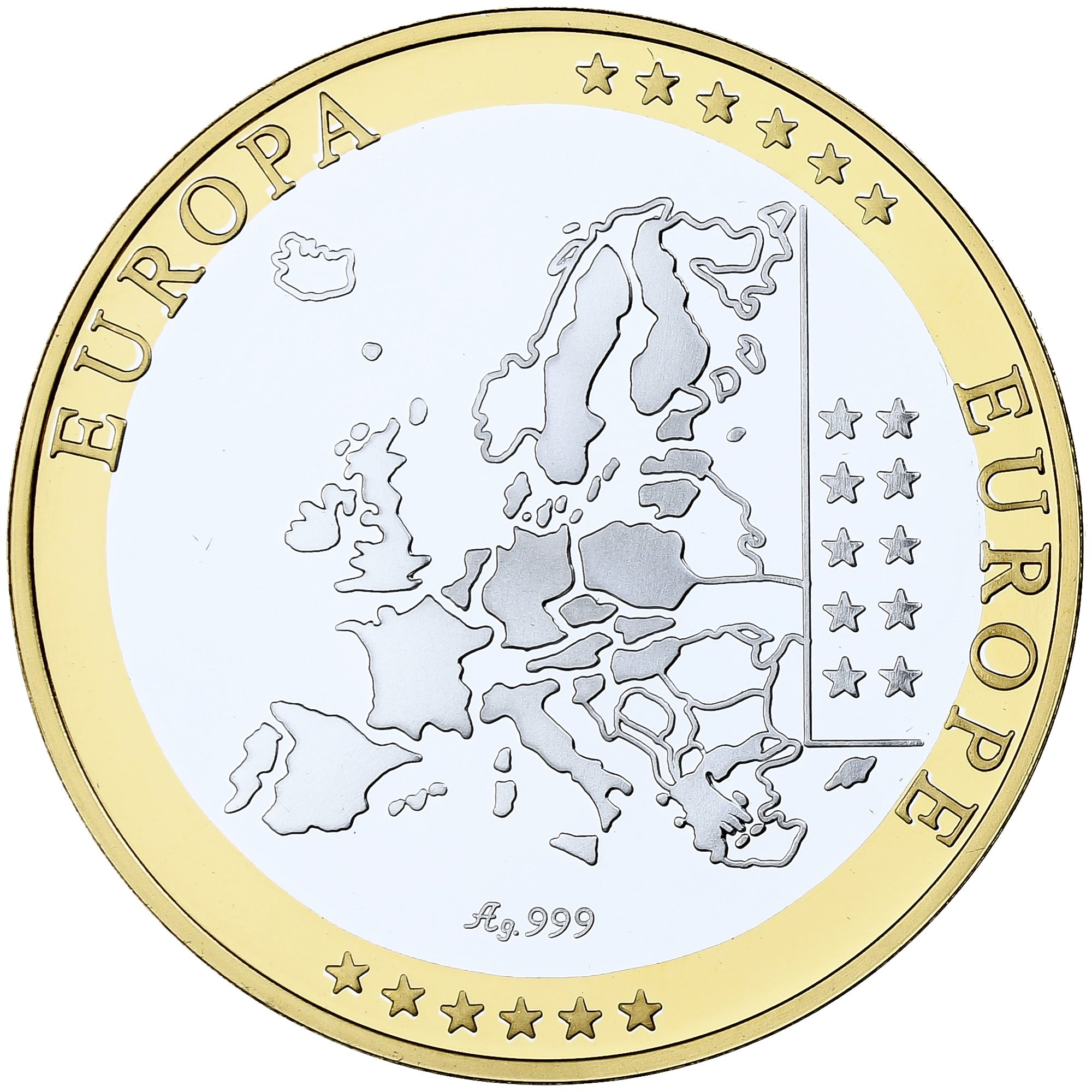 France, Médaille, Europa, Repubblica di San Marino, Argent, BE, FDC