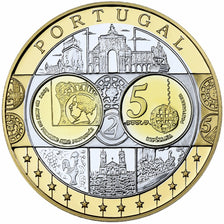 France, Medal, Europa, Portugal, Silver, Proof, MS(65-70)