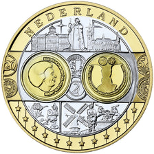 France, Medal, Europa, Nederland, Silver, Proof, MS(65-70)