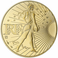 France, 250 Euro, Semeuse, Proof, 2009, Monnaie de Paris, Gold, MS(65-70)