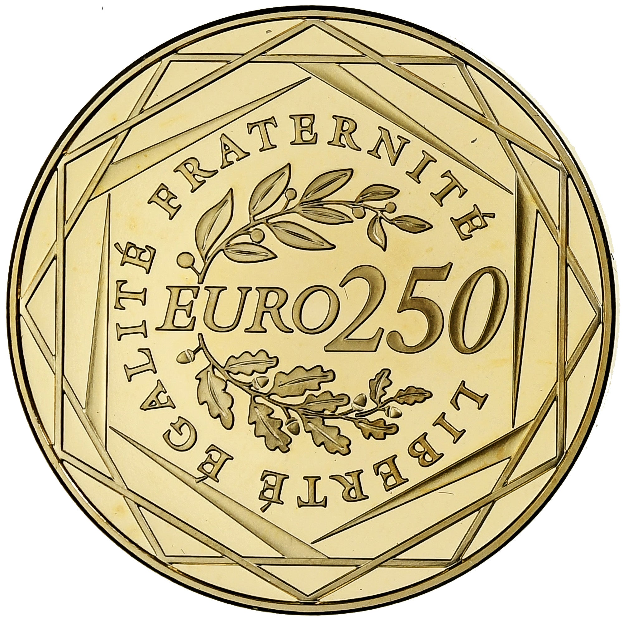 France, 250 Euro, Semeuse, Proof, 2009, Monnaie de Paris, Gold, MS(65-70)