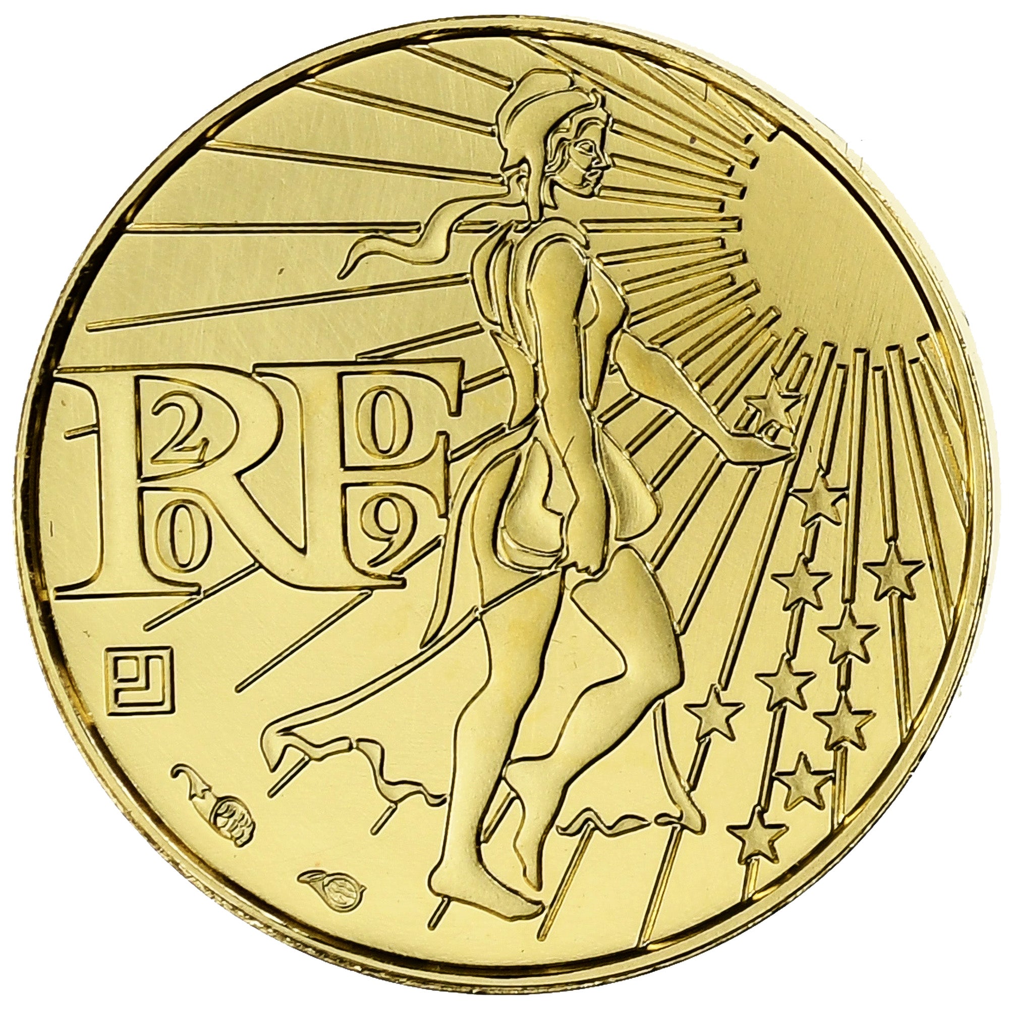 France, 100 Euro, Semeuse, Proof, 2009, Monnaie de Paris, Gold, MS(65-70)