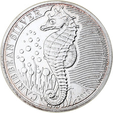 Barbados, 1 Dollar, 1 Oz, Seahorse, 2018, Sunshine Mint, Proof, Silver