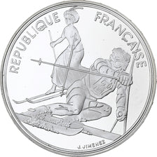 Frankrijk, 100 Francs, 1992 Olympics, Albertville, Slalom Skiing, 1990, MDP