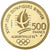 França, 500 Francs, 1992 Olympics, Albertville, Pierre de Coubertin, 1991