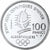 France, 100 Francs, 1992 Olympics, Albertville, Slalom Skiing, 1990, MDP, Proof