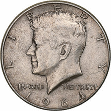 United States, Half Dollar, Kennedy, 1964, Philadelphia, Silver, EF(40-45)