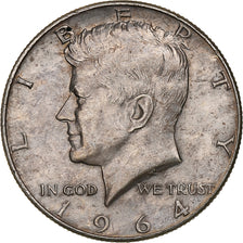 United States, Half Dollar, Kennedy, 1964, Philadelphia, Silver, EF(40-45)
