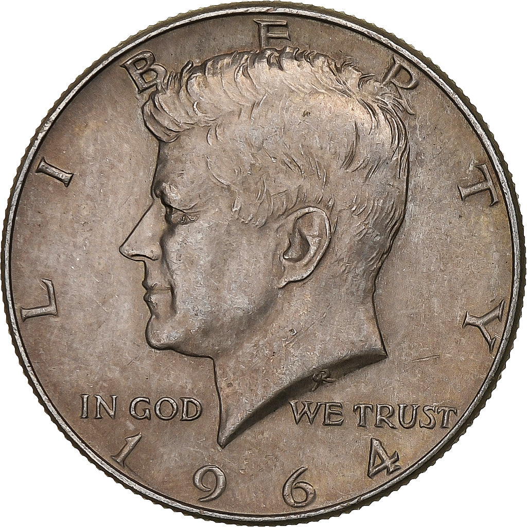 United States, Half Dollar, Kennedy, 1964, Denver, Silver, VF(30-35), KM:202
