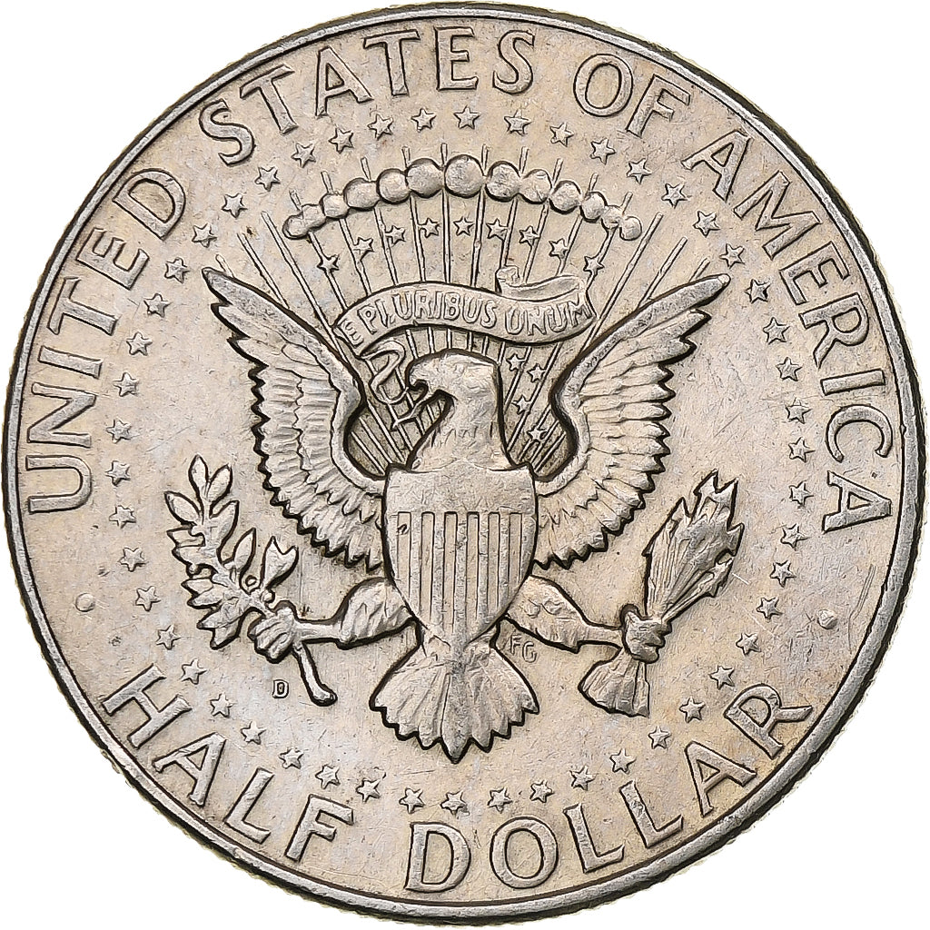United States, Half Dollar, Kennedy, 1964, Denver, Silver, VF(30-35), KM:202