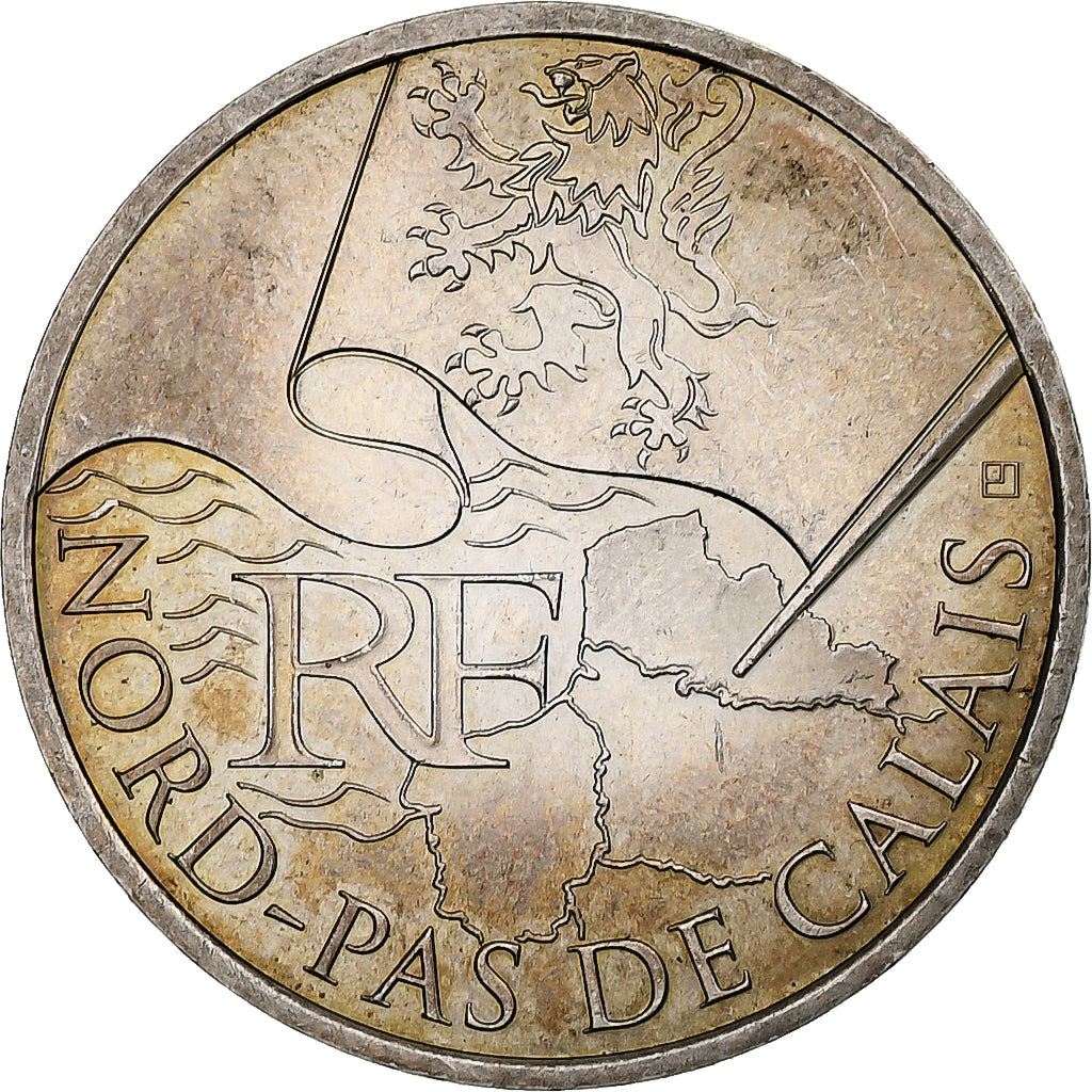France, 10 Euro, Nord-Pas-de-Calais, 2010, Monnaie de Paris, Argent, SUP