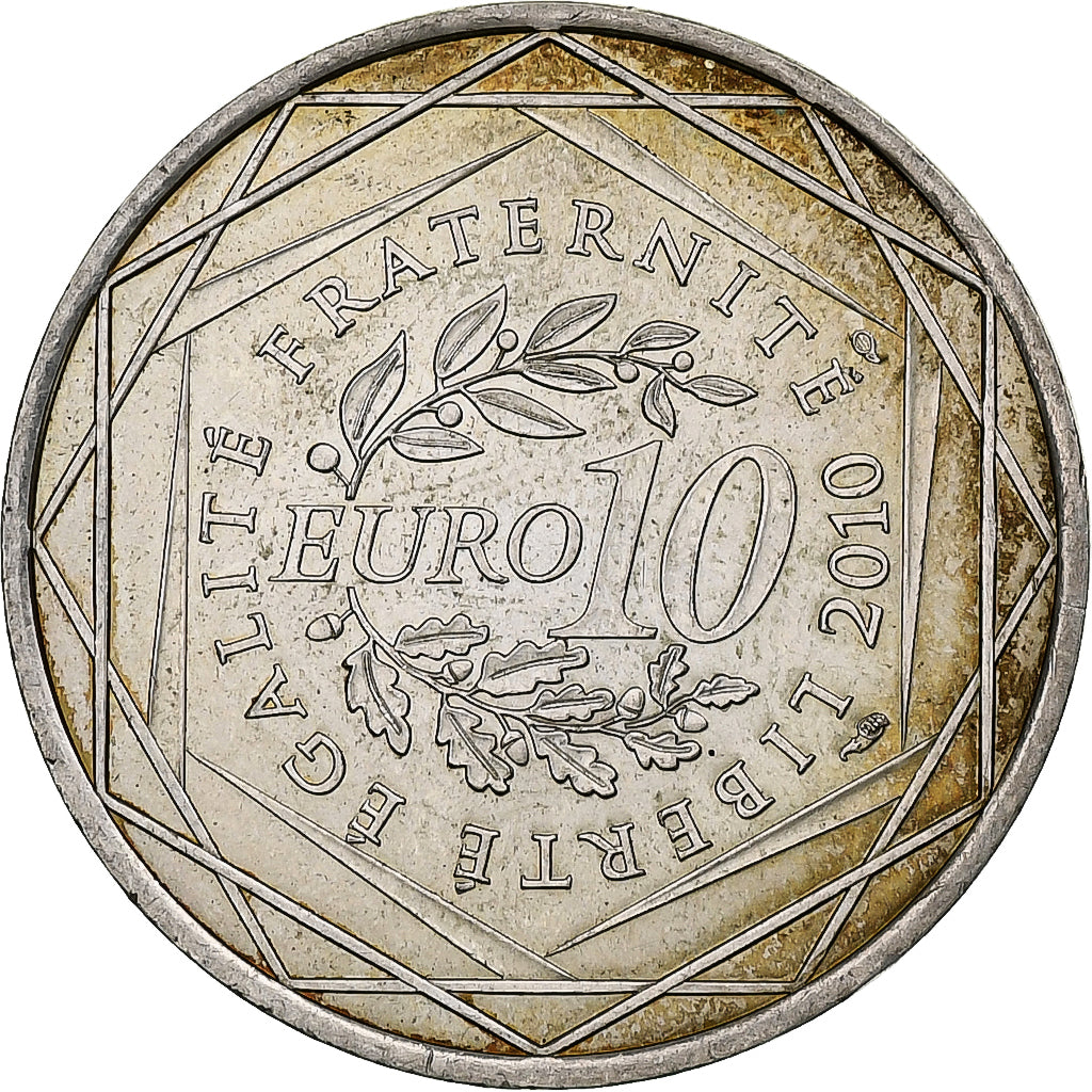 Francia, 10 Euro, Nord-Pas-de-Calais, 2010, Monnaie de Paris, Plata, EBC