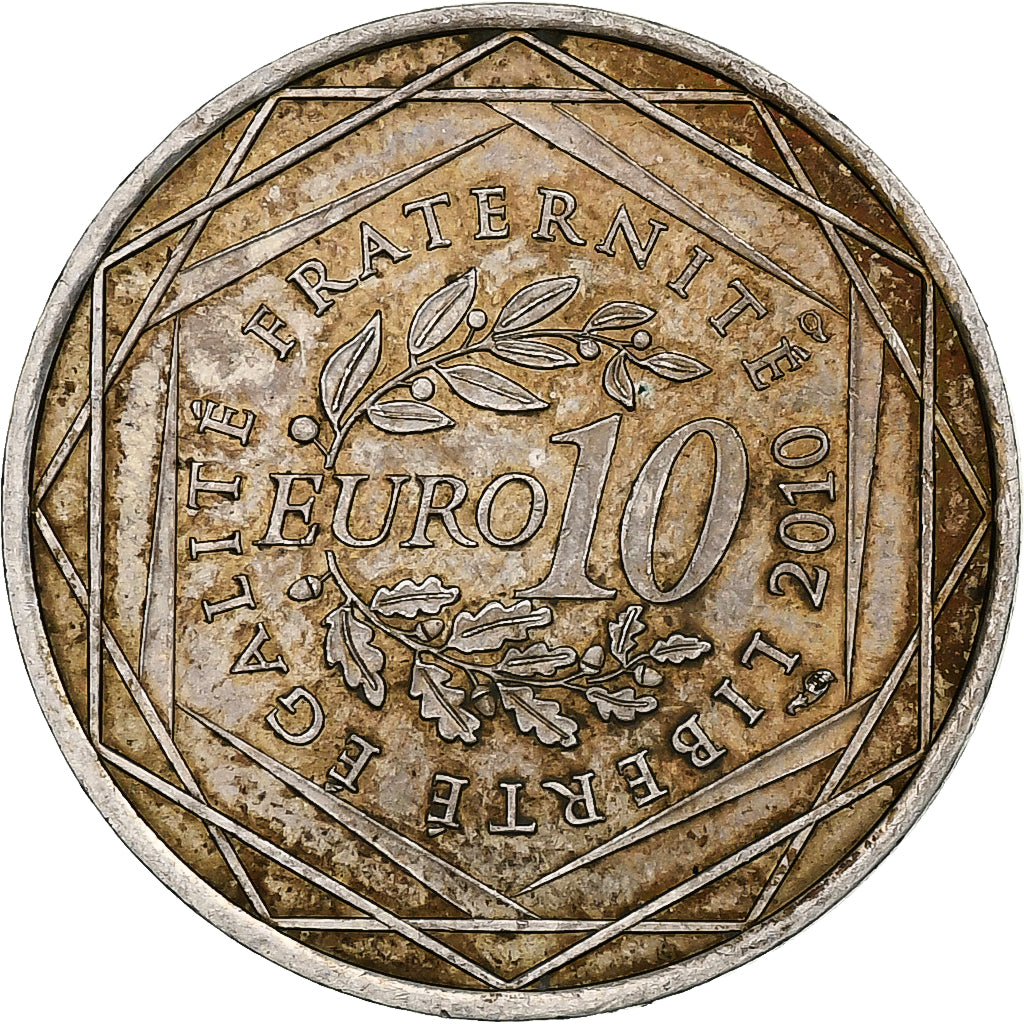 Francja, 10 Euro, Nord-Pas-de-Calais, 2010, Monnaie de Paris, Srebro, AU(55-58)