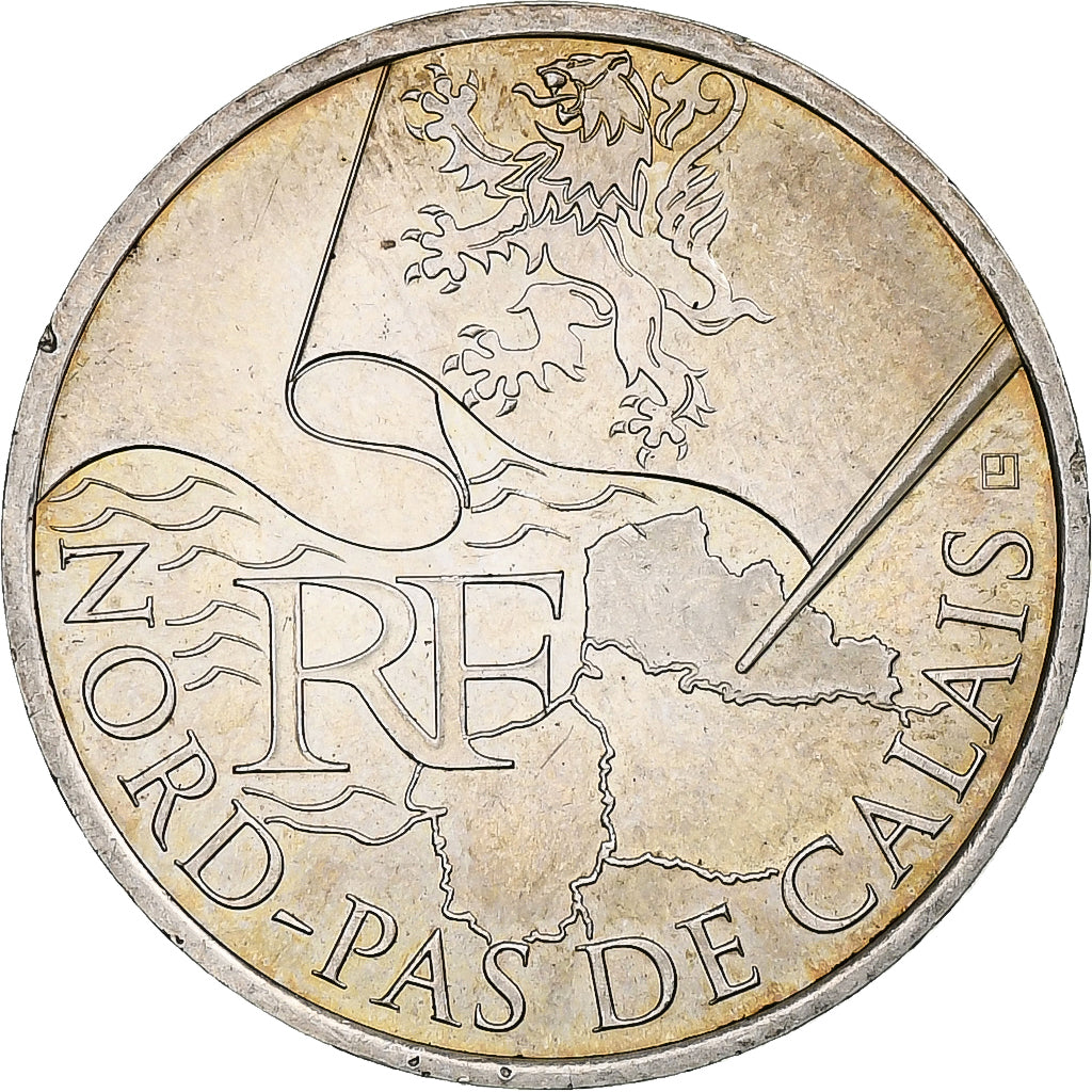 Frankrijk, 10 Euro, Nord-Pas-de-Calais, 2010, Monnaie de Paris, Zilver, PR