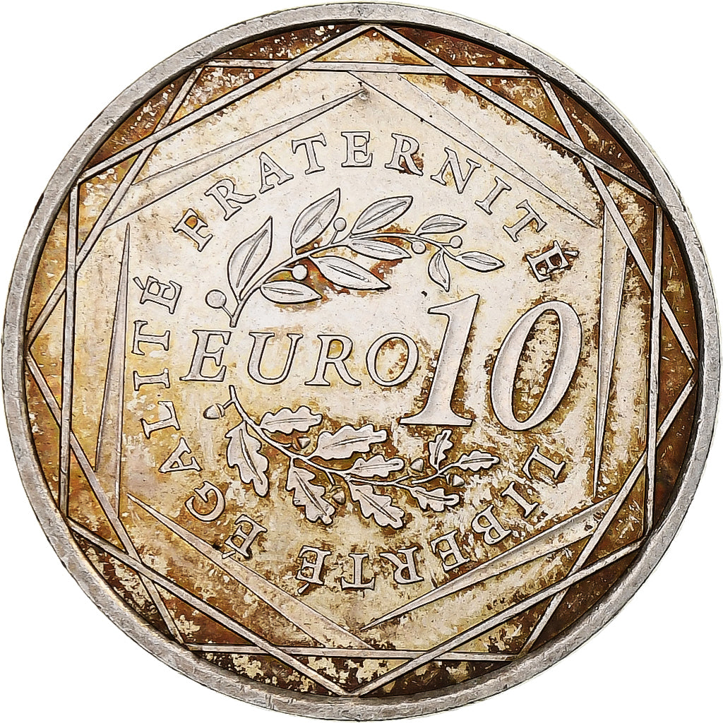 France, 10 Euro, Semeuse, 2009, Monnaie de Paris, Silver, AU(50-53), KM:1580