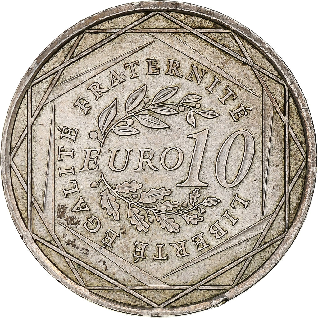 Francia, 10 Euro, Semeuse, 2009, Monnaie de Paris, Plata, MBC+, KM:1580