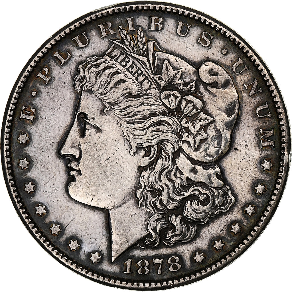 United States, Dollar, Morgan, 1878, San Francisco, Silver, AU(50-53), KM:110