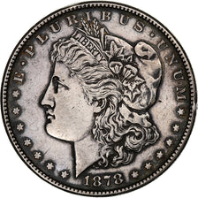 United States, Dollar, Morgan, 1878, San Francisco, Silver, AU(50-53), KM:110