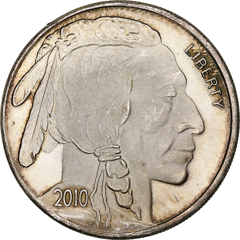 United States, 1 Oz, Liberty Indian Head Buffalo, 2010, Silver, Proof, AU(50-53)