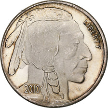 United States, 1 Oz, Liberty Indian Head Buffalo, 2010, Silver, Proof, AU(50-53)